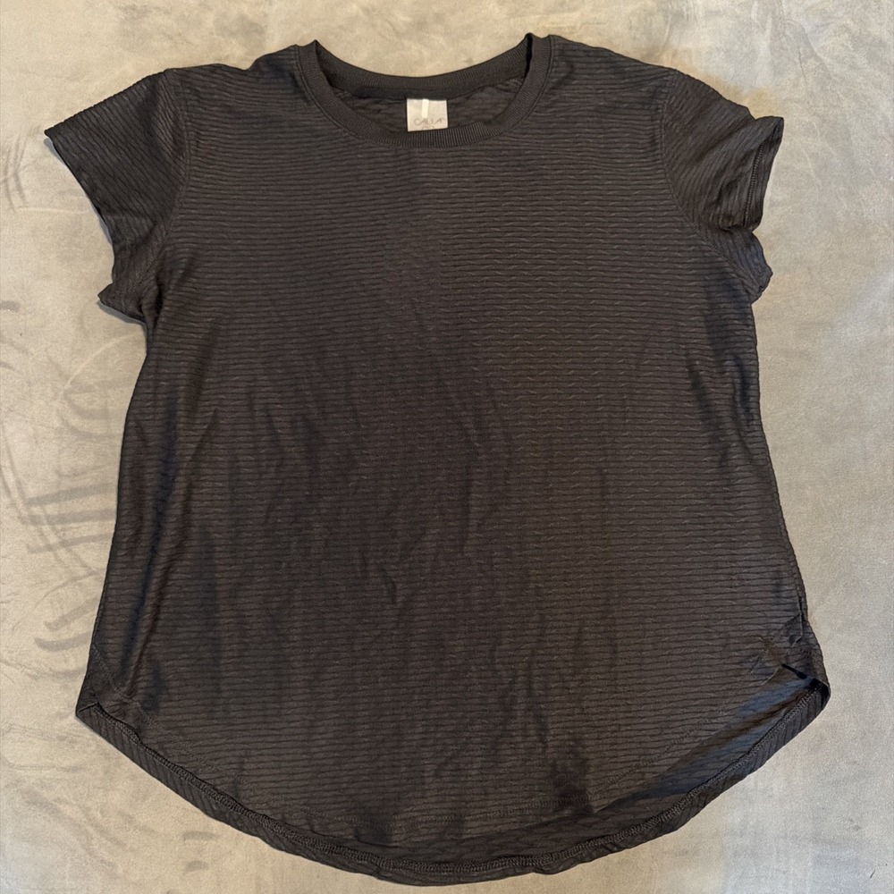 Calia Women's Renew Tee Blk Body Breeze Shirt Sz Medium